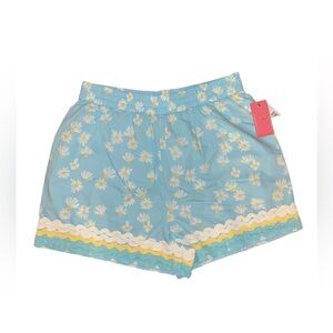 Blue Daisy Athletic Shorts